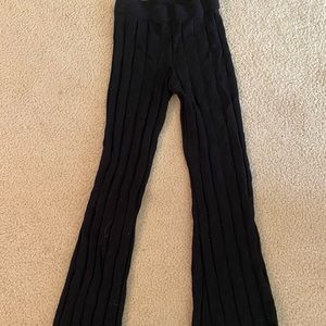 H&M SWEATER STYLE RIBBED FLARE PANT